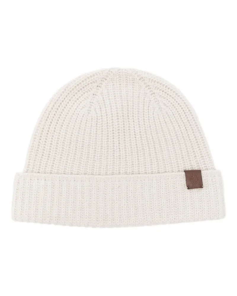 Eleventy ribbed beanie hat - Nude Nude