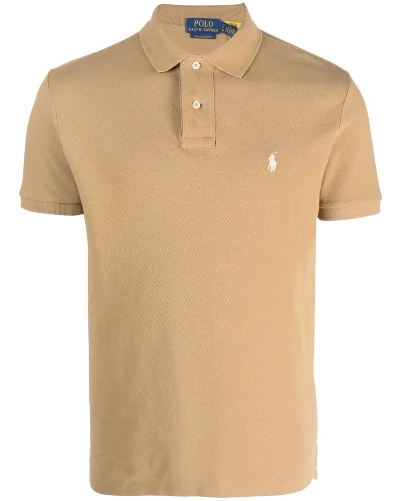 Ralph Lauren Poloshirt mit Logo-Stickerei - Nude Nude