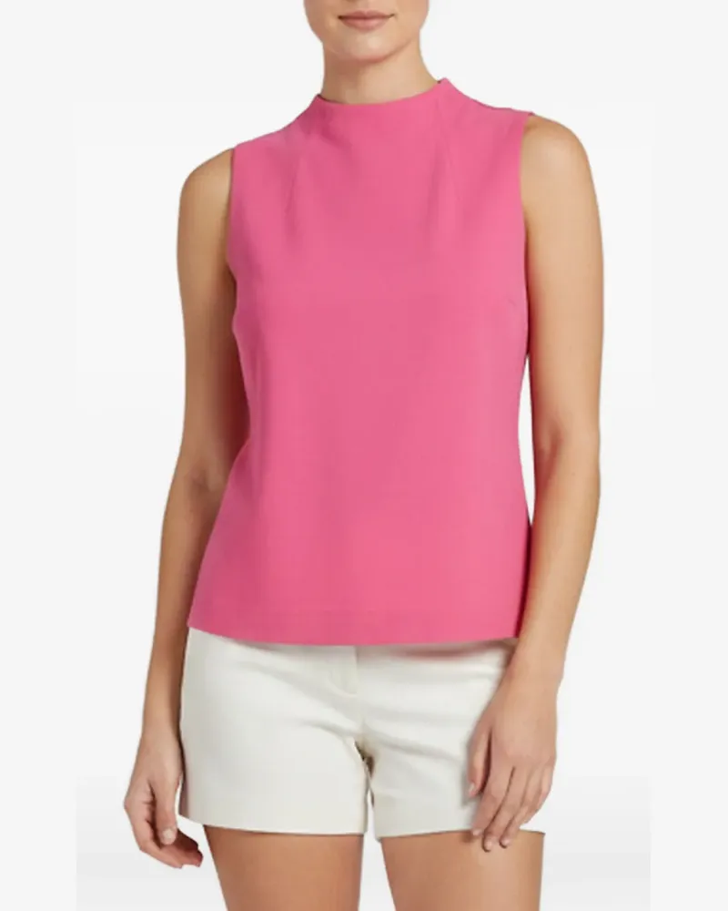 Alice + Olivia Top mit Stehkragen - Rosa Rosa