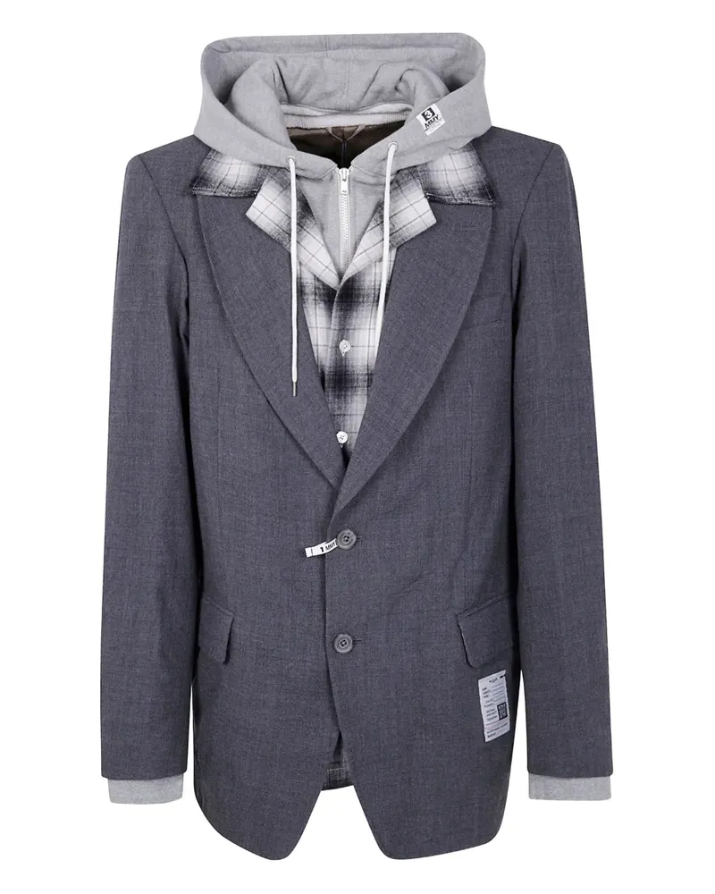 MIHARAYASUHIRO Sakko im Layering-Look - Grau Grau