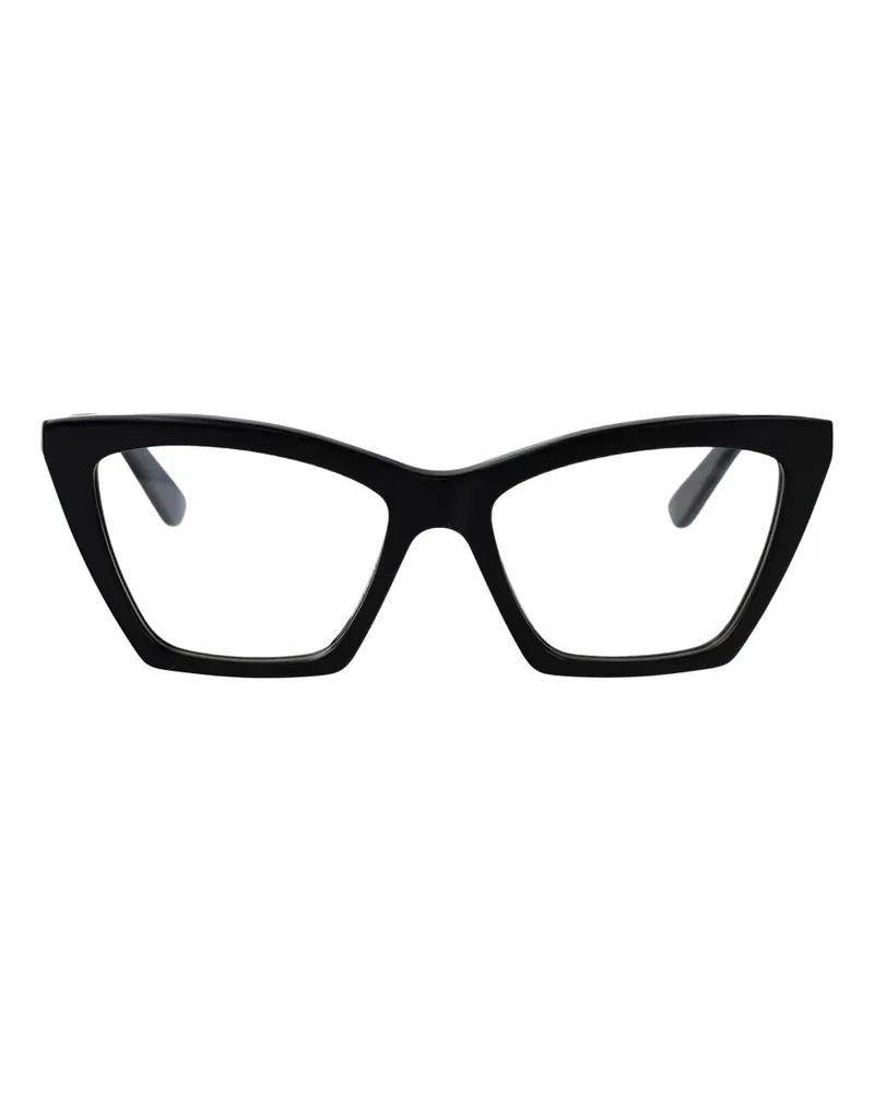 Alexander McQueen Brille mit Cat-Eye-Gestell - Schwarz Schwarz