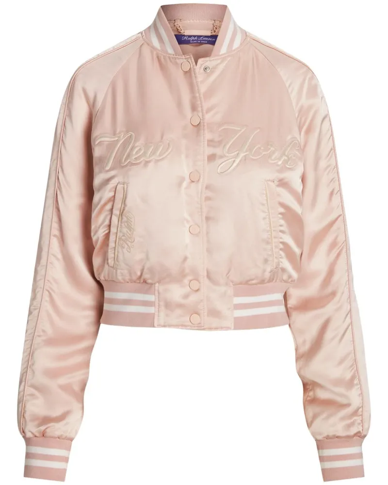 Ralph Lauren Parson Bomberjacke aus Satin - Rosa Rosa