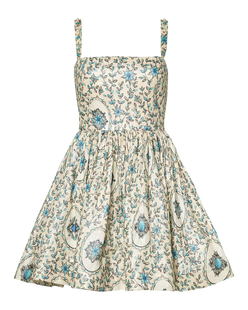 AGUA BENDITA Sapucai Platero Kleid mit Blumen-Print - Nude Nude