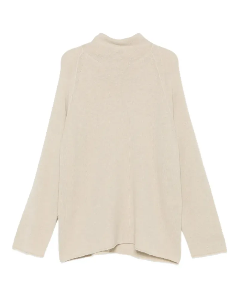 Casey Casey V-Ausschnitt-Pullover mit Raglanärmeln - Nude Nude