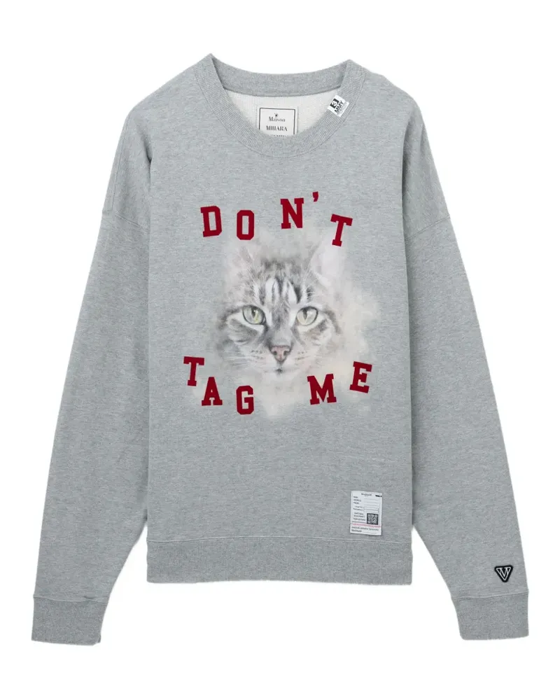 MIHARAYASUHIRO Sweatshirt mit grafischem Print - Grau Grau