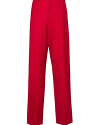 Moschino Klassische High-Waist-Hose Rot