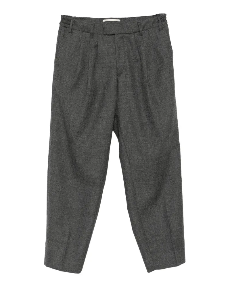 Briglia 1949 Straight-Leg-Hose mit Falten - Grau Grau