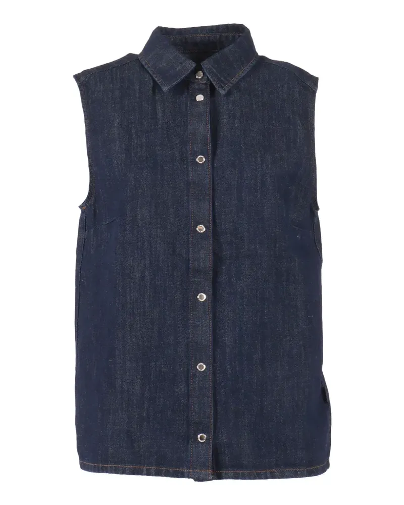 7 for all mankind sleeveless blossom shirt - Blau Blau