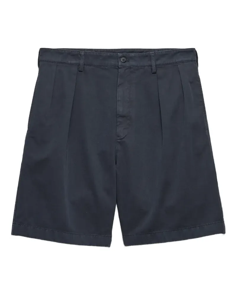 Prada Bermudas mit Falten - Blau Blau