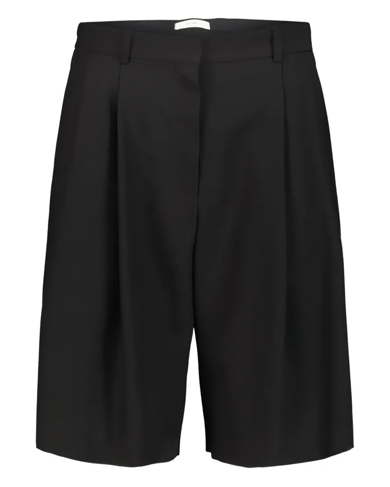 The Row Vesperis Shorts mit Falten - Schwarz Schwarz