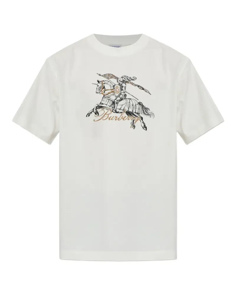 Burberry Etched Knight T-Shirt - Weiß Weiß
