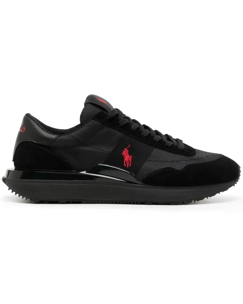 Ralph Lauren Sneakers mit Logo-Stickerei - Schwarz Schwarz