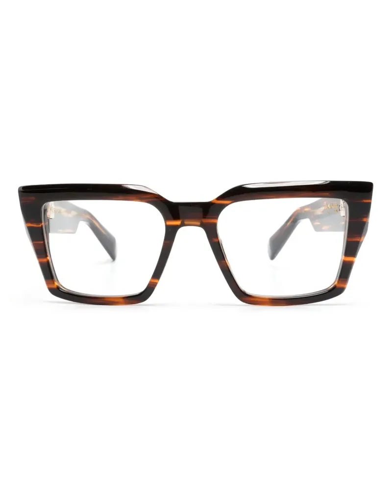 Balmain Formee Brille mit Oversized-Gestell - Braun Braun