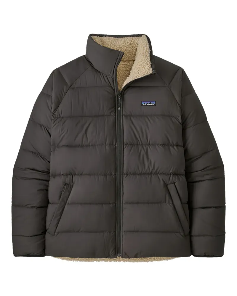 Patagonia Wendbare Jacke mit Reißverschluss - Schwarz Schwarz