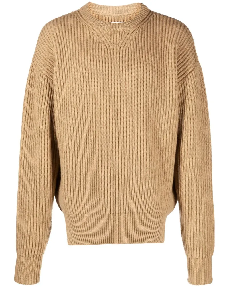 Jil Sander Gerippter Strickpullover - Nude Nude
