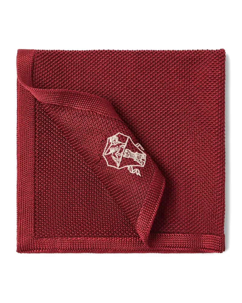 Brunello Cucinelli Gestricktes Einstecktuch - Rot Rot