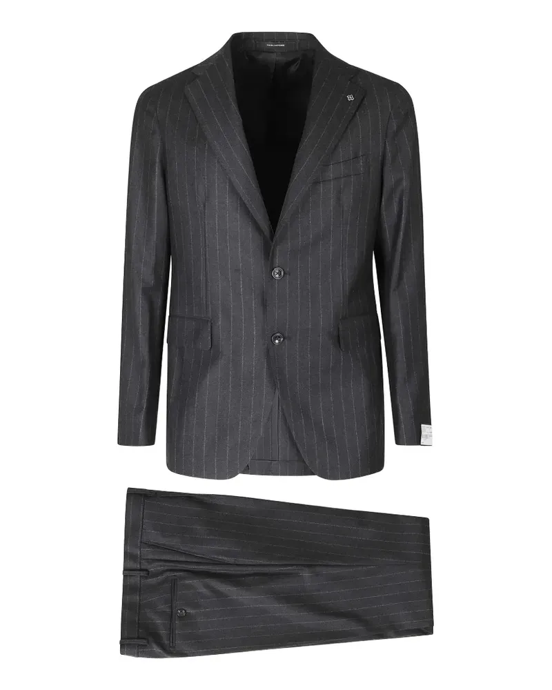 Tagliatore pinstripe-pattern wool suit - Grau Grau