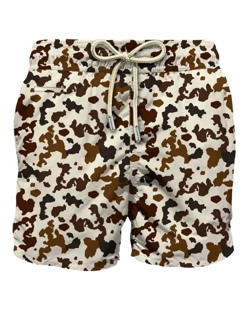 MC2 Saint Barth lighting cow-print swim shorts - Nude Nude