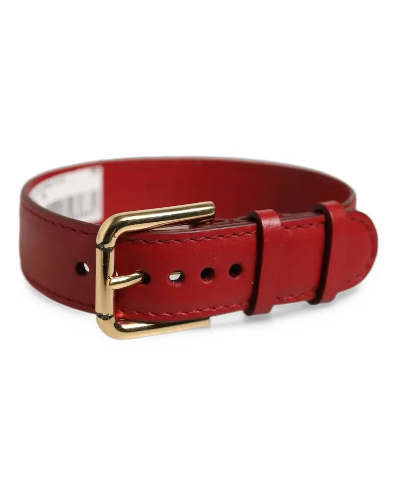 Dolce & Gabbana buckle-fastening leather bracelet - Rot Rot