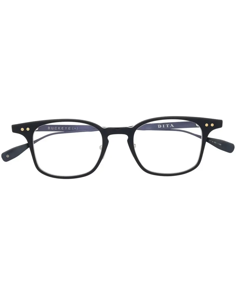 DITA Brille mit eckigem Gestell - Blau Blau