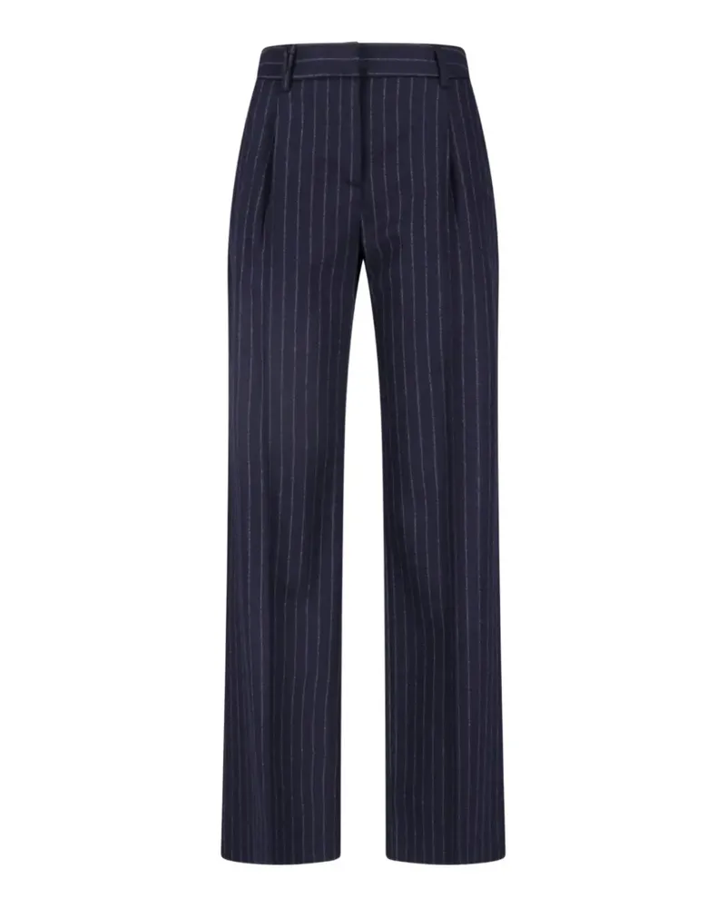 LARDINI Bundfaltenhose mit Nadelstreifen - Blau Blau