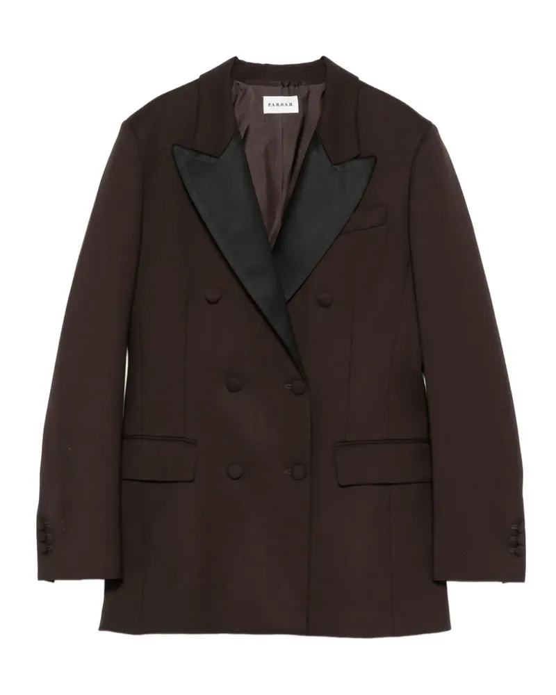 P.A.R.O.S.H. P.A.R.O H. Doppelreihiger Blazer - Braun Braun