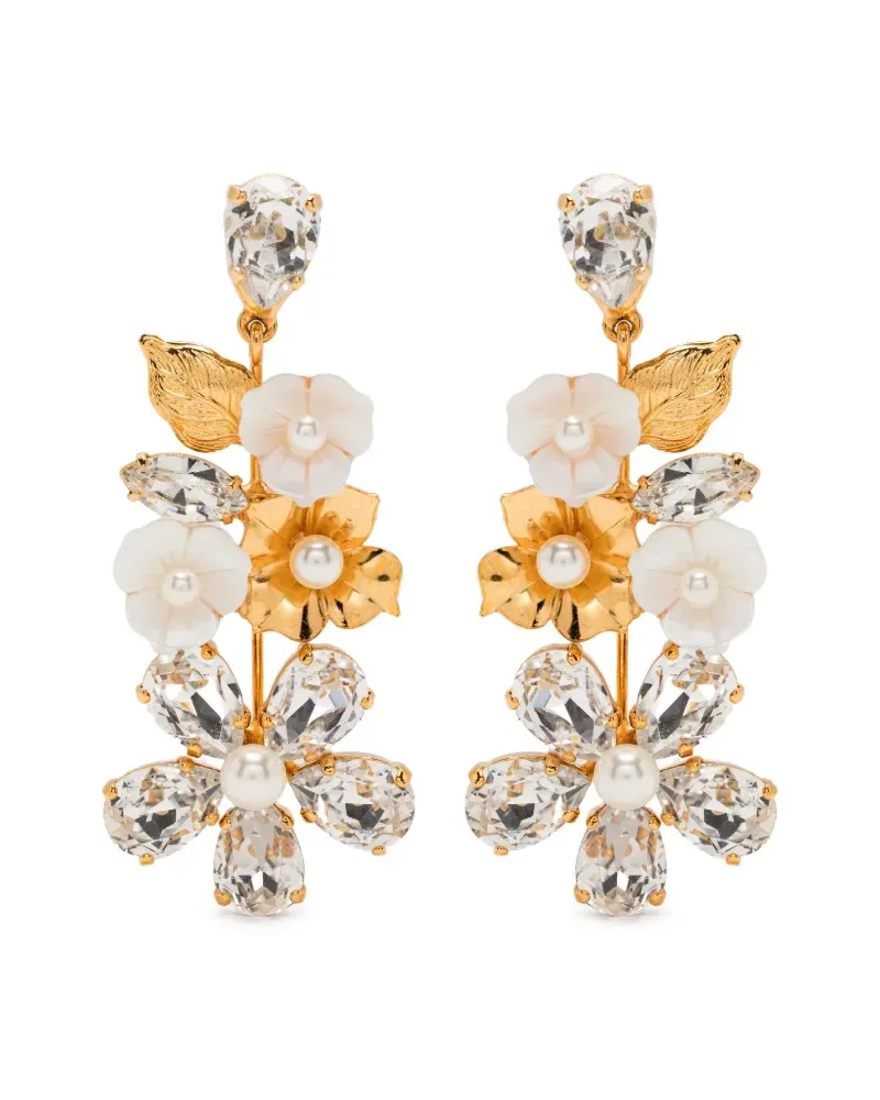 Jennifer Behr Ohrringe mit Kristallen - Gold Gold