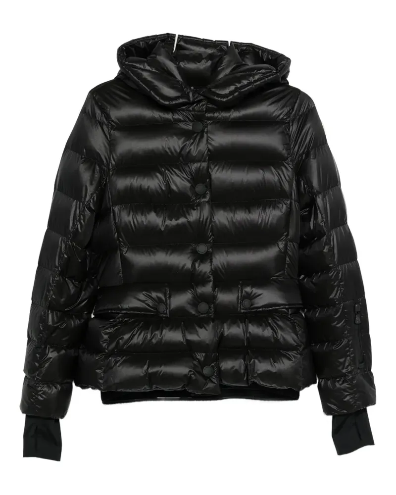Moncler Gefütterte Kapuzenjacke - Schwarz Schwarz