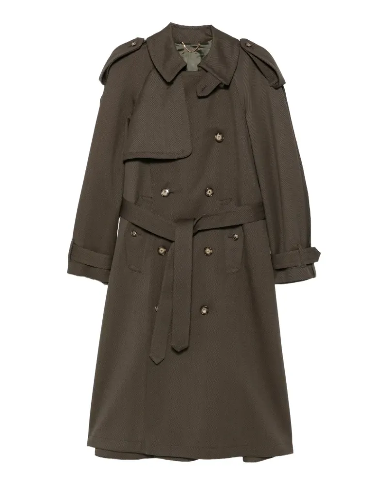 Victoria Beckham Trenchcoat mit Gürtel - Grün Grün