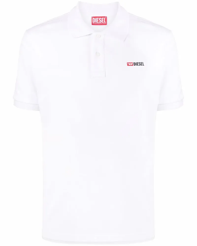 Diesel T-Smith-Div Poloshirt aus Baumwolle - Weiß Weiß