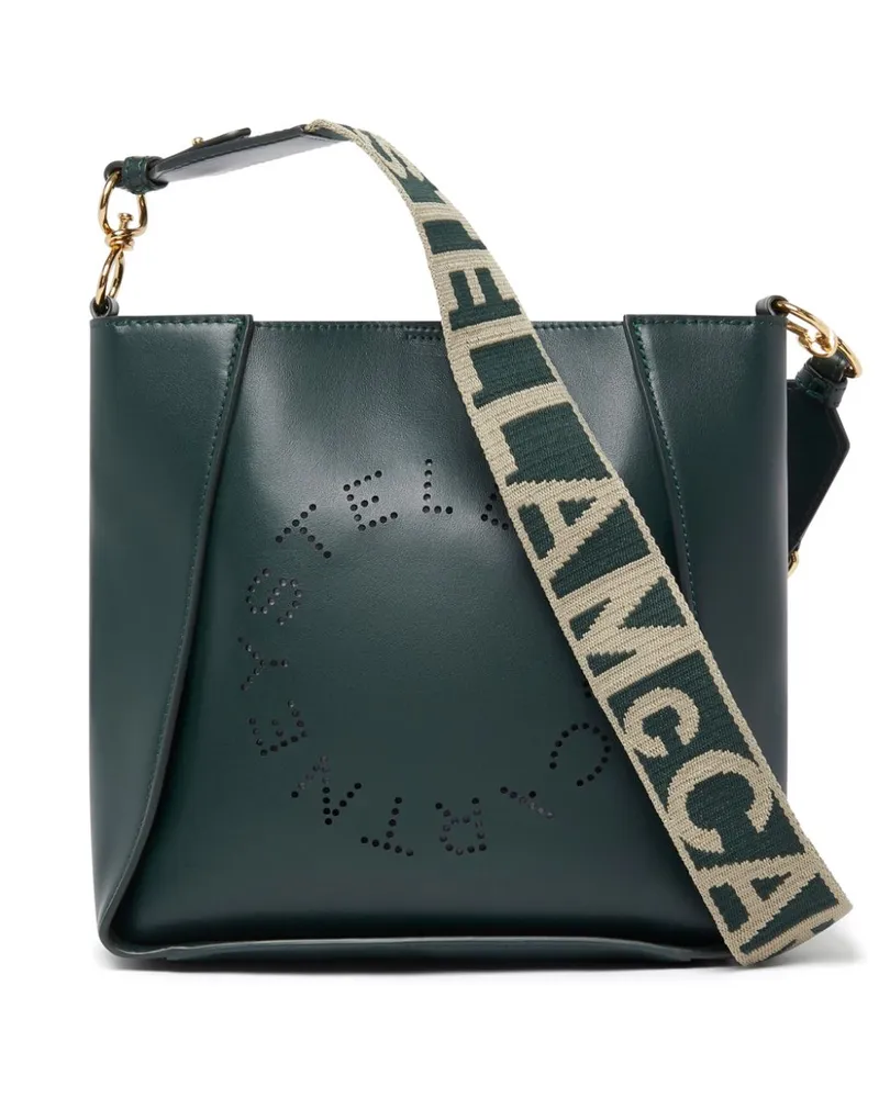 Stella McCartney Umhängetasche mit perforiertem Logo - Grün Grün