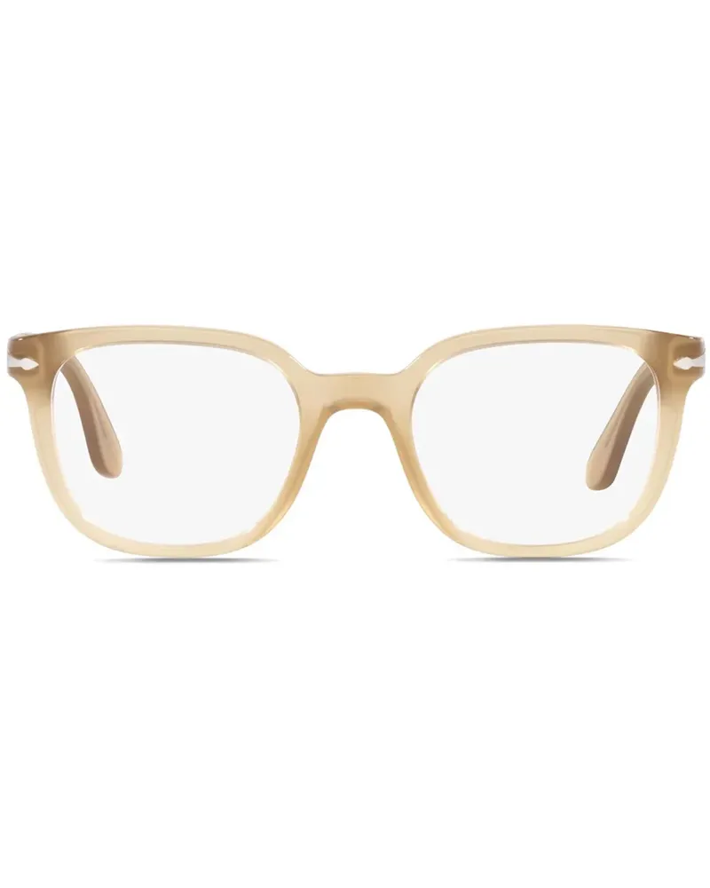 Persol Brille mit eckigem Gestell - Nude Nude
