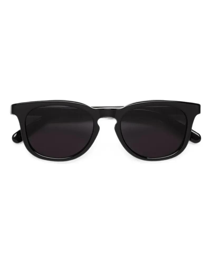 RETROSUPERFUTURE Runde Lunettes 3 Sonnenbrille - Schwarz Schwarz