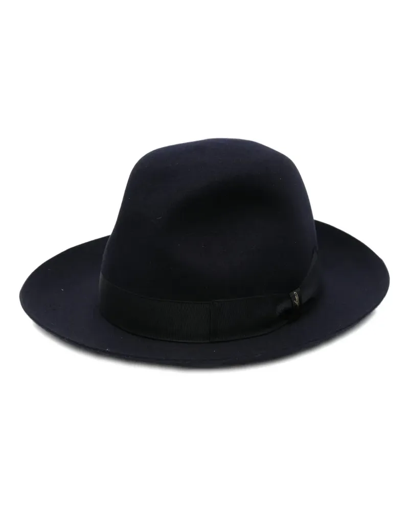 Borsalino Hut mit breiter Krempe - Blau Blau