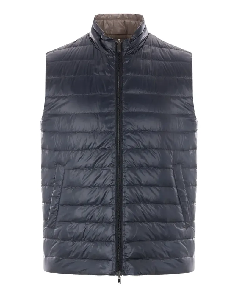 Herno quilted reversible gilet - Blau Blau