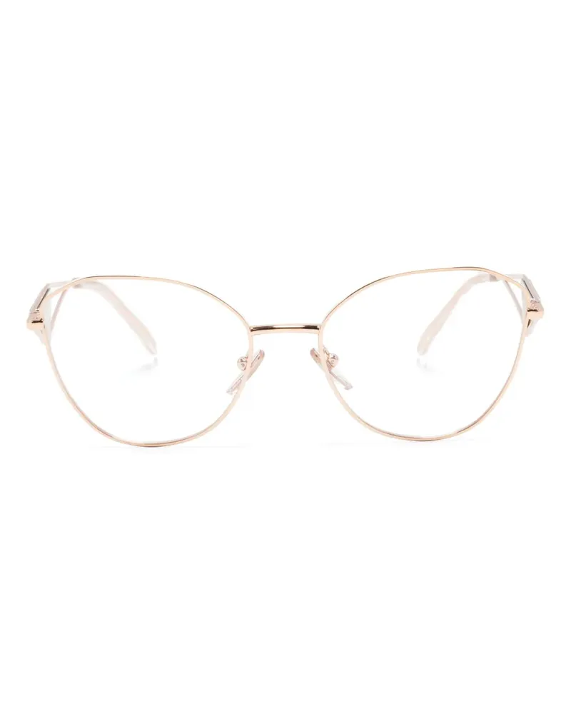 Prada Brille mit Logo - Gold Gold