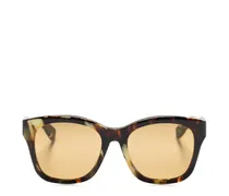 Cat-Eye-Sonnenbrille in Schildpattoptik - Braun