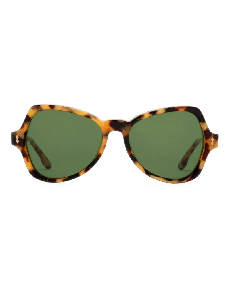 Jacques Marie Mage Geometrische Candy Sonnenbrille - Braun Braun
