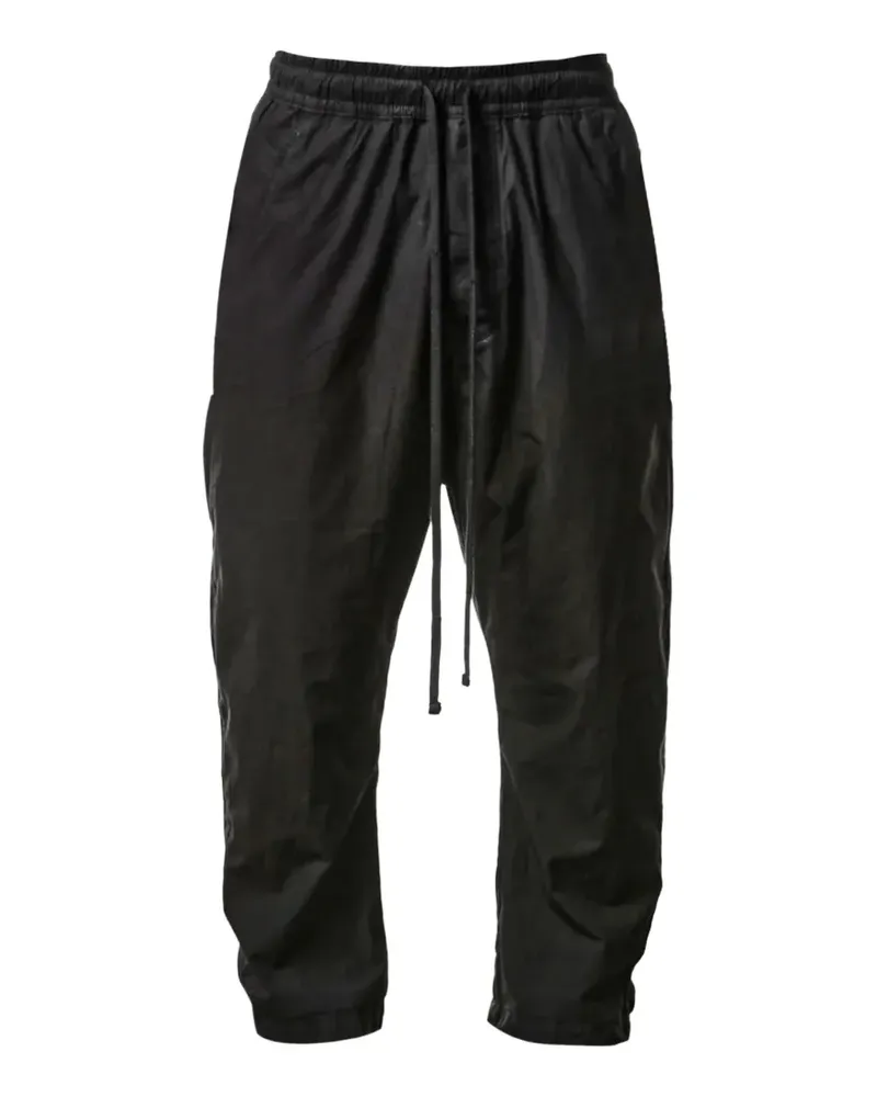 THOM KROM drawstring-waistband tapered trousers - Schwarz Schwarz