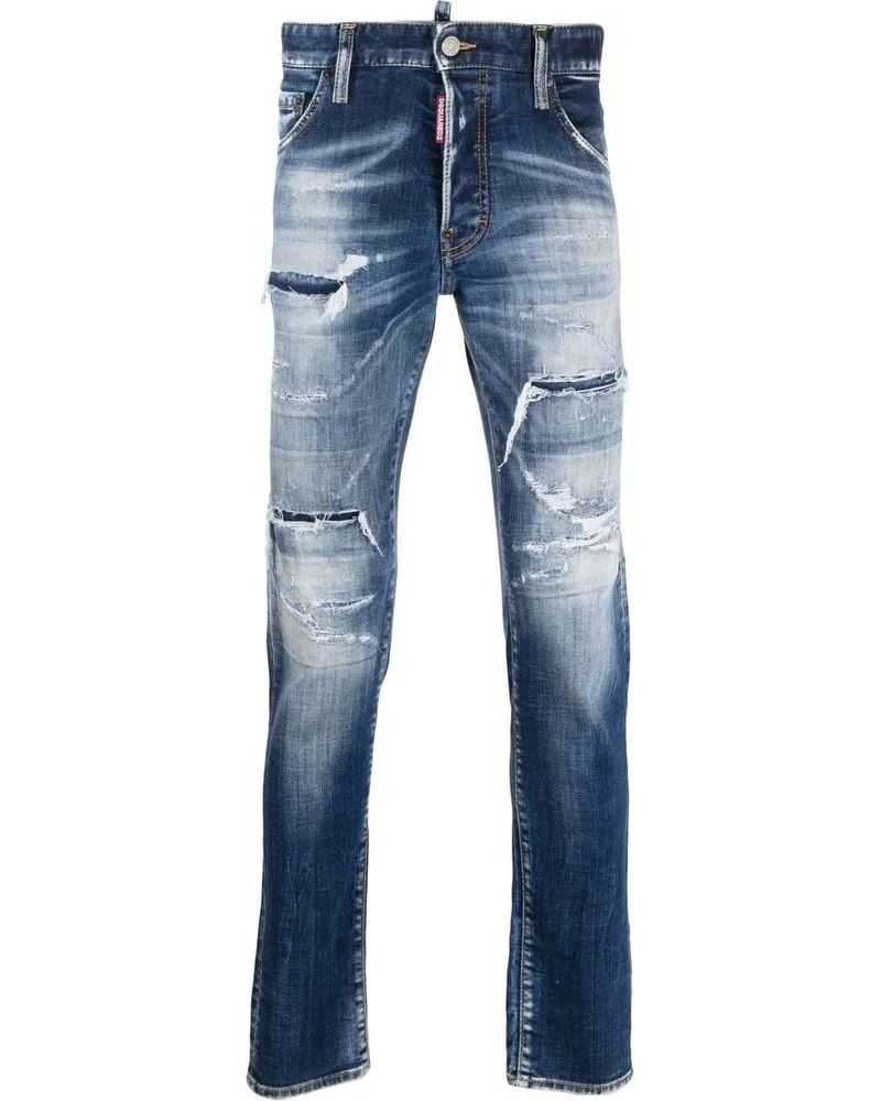 Dsquared2 Jeans im Distressed-Look - Blau Blau