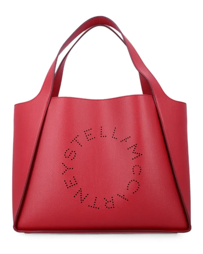 Stella McCartney perforated-logo tote bag - Rot Rot