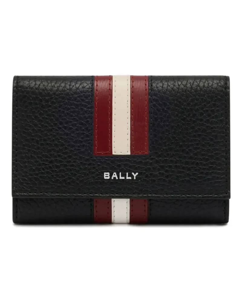 Bally Schlüsseletui aus strukturiertem Leder - Schwarz Schwarz