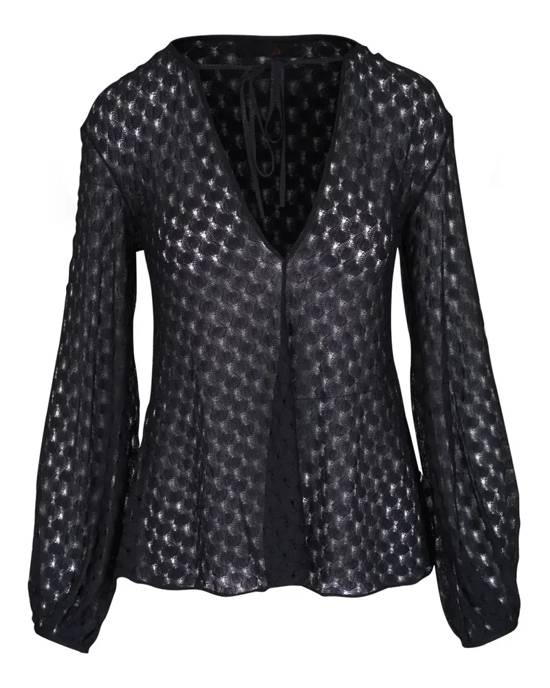 Missoni Bluse mit Jacquardmuster - Schwarz Schwarz