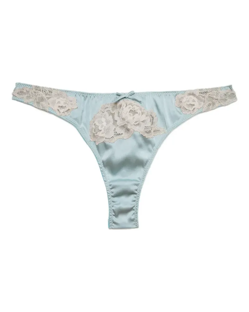 Fleur Du Mal Juliet Tanga mit Spitze - Grün Grün