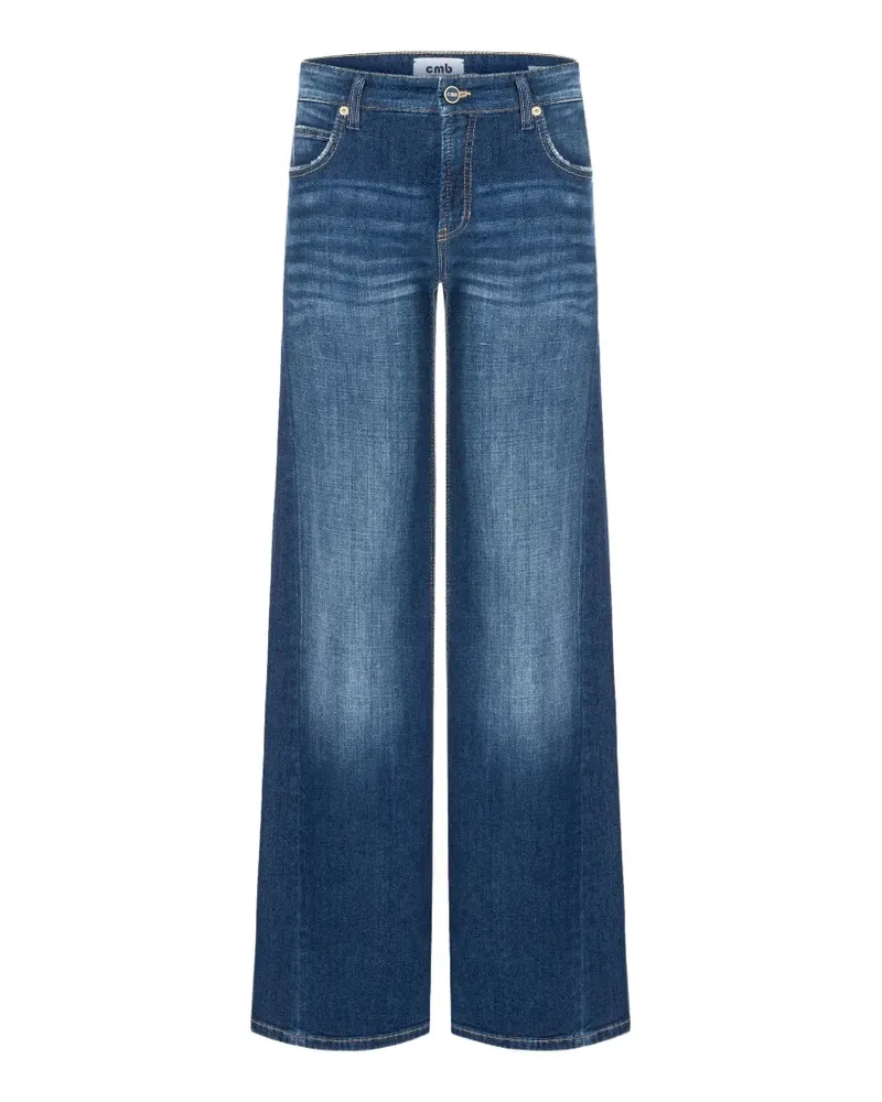 Cambio Jeans mit weitem Bein - Blau Blau