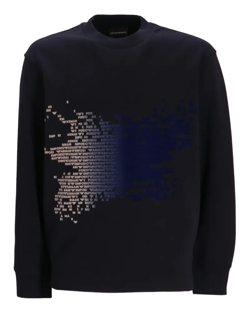 Emporio Armani Sweatshirt mit Logo-Print - Blau Blau
