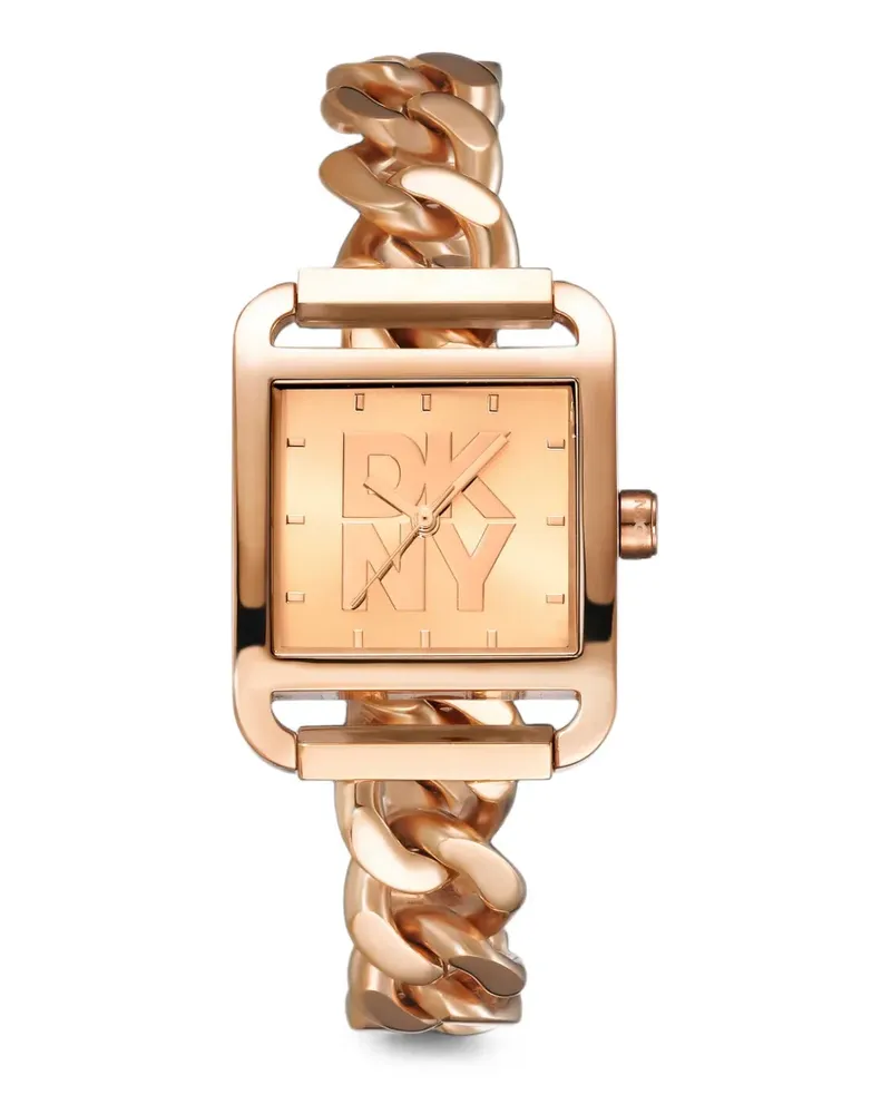 DKNY logo-detail 27mm watch - Rosa Rosa