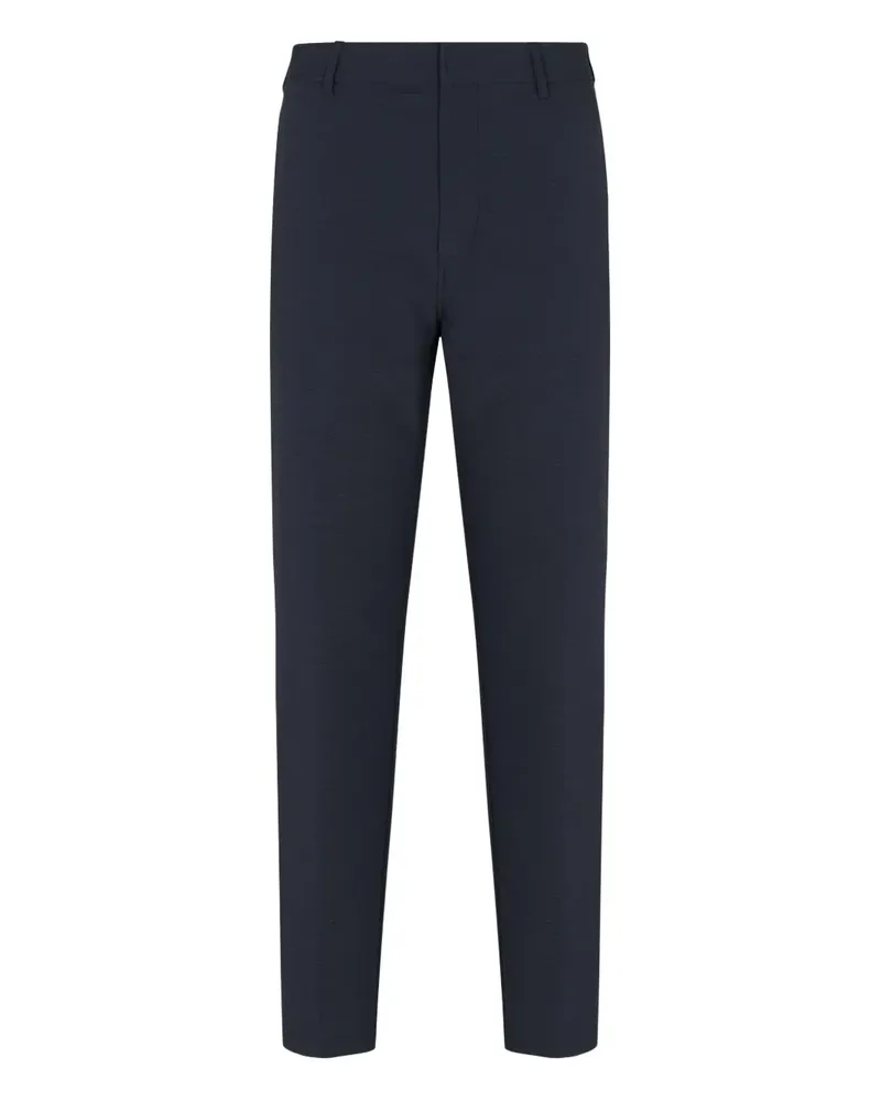 Emporio Armani Texturierte Hose - Blau Blau