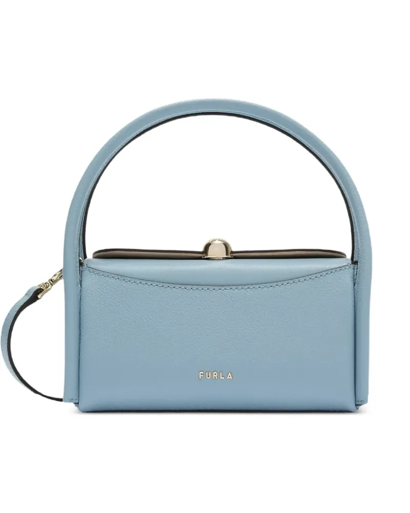 Furla Boston Tote Bag mit Riemen - Blau Blau