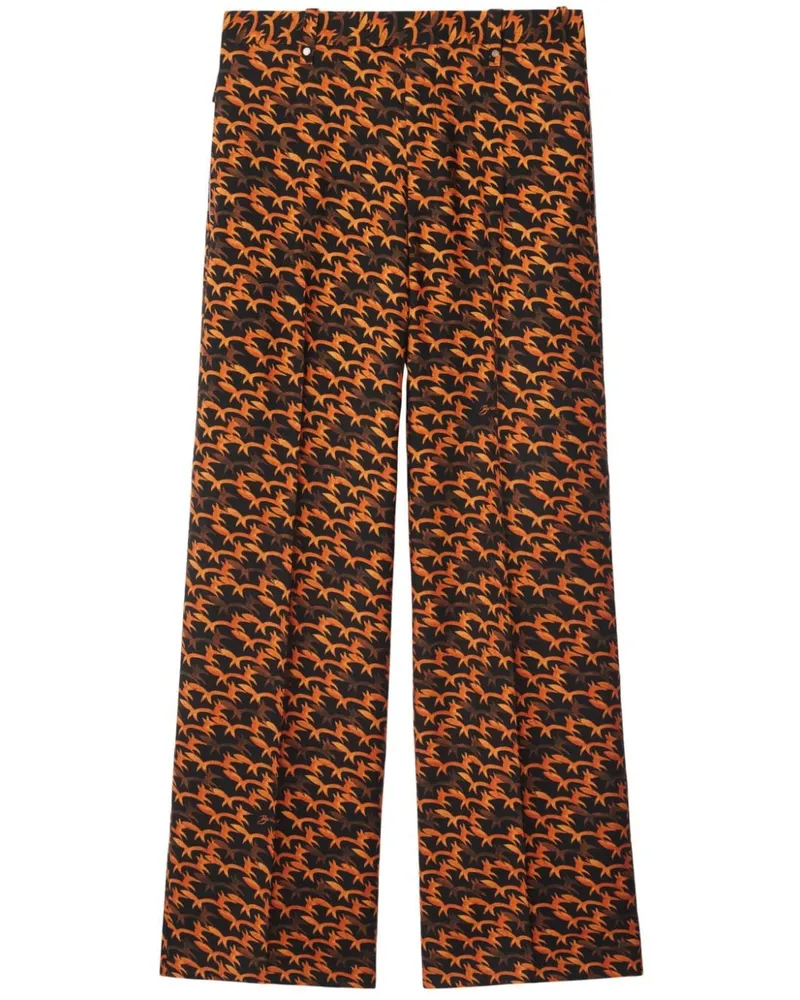 Burberry Hose mit Fuchs-Print - Schwarz Schwarz